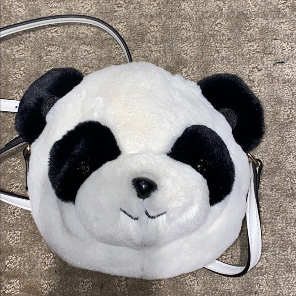 Cute Panda plush cross body bag